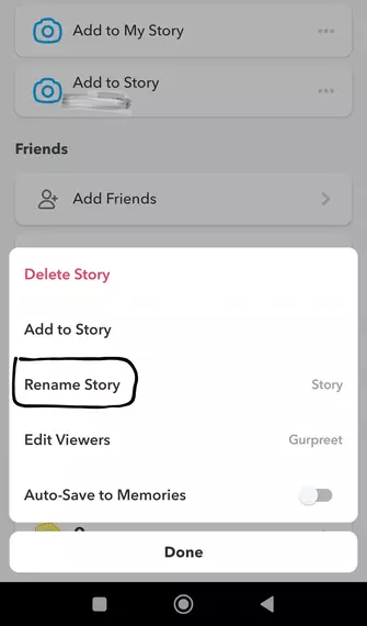 How to change your private story name on Snapchat