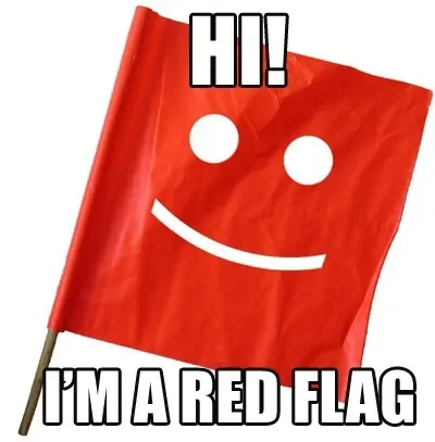red flag sticker for snapchat
